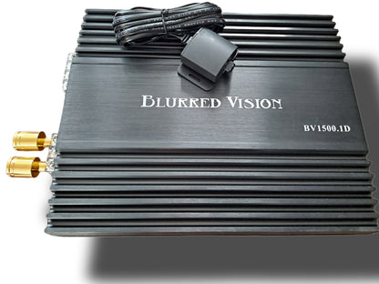 2*Blurred Vision Audio  BV-PROSM1244 Shallow Mount subwoofers 1* BV1500.1D AMPLIFIER