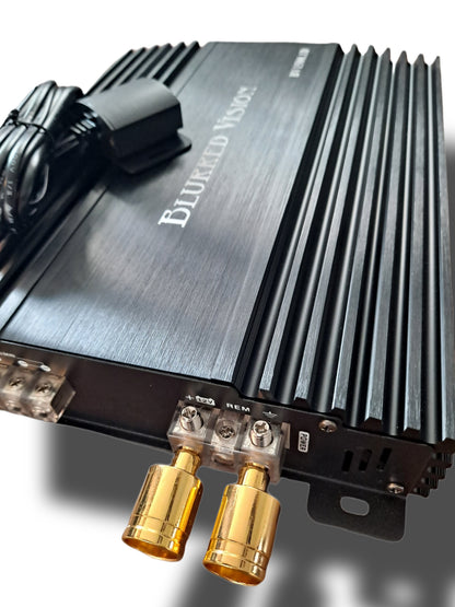 2*Blurred Vision Audio  BV-PROSM1244 Shallow Mount subwoofers 1* BV1500.1D AMPLIFIER