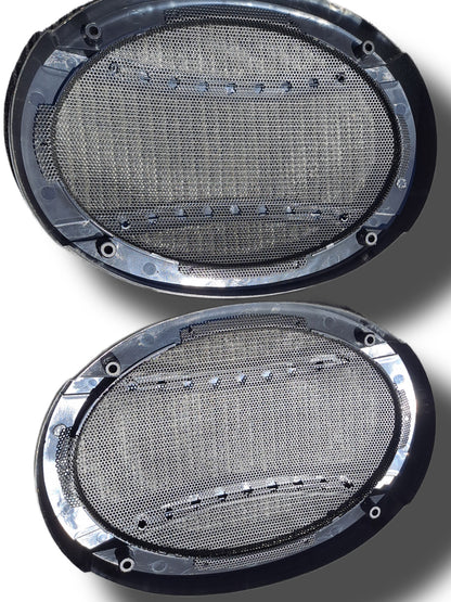 2* Blurred Vision Audio Universal 6x9"Speaker Coaxial Component Protective Grills Covers Pair