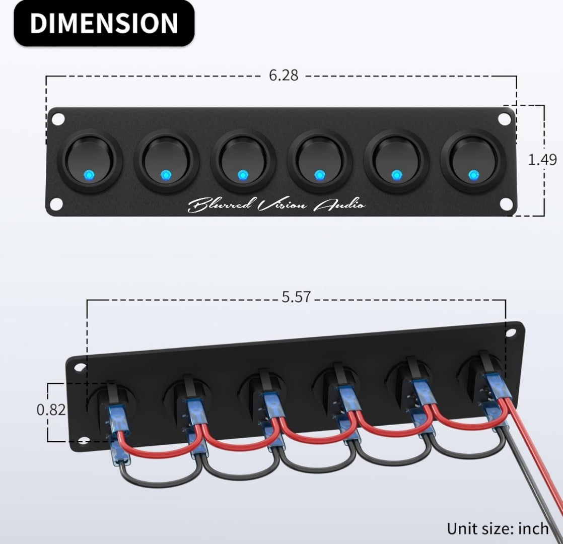 Blurred Vision Audio BV-SwitchB5 5 Gang Switch Panel