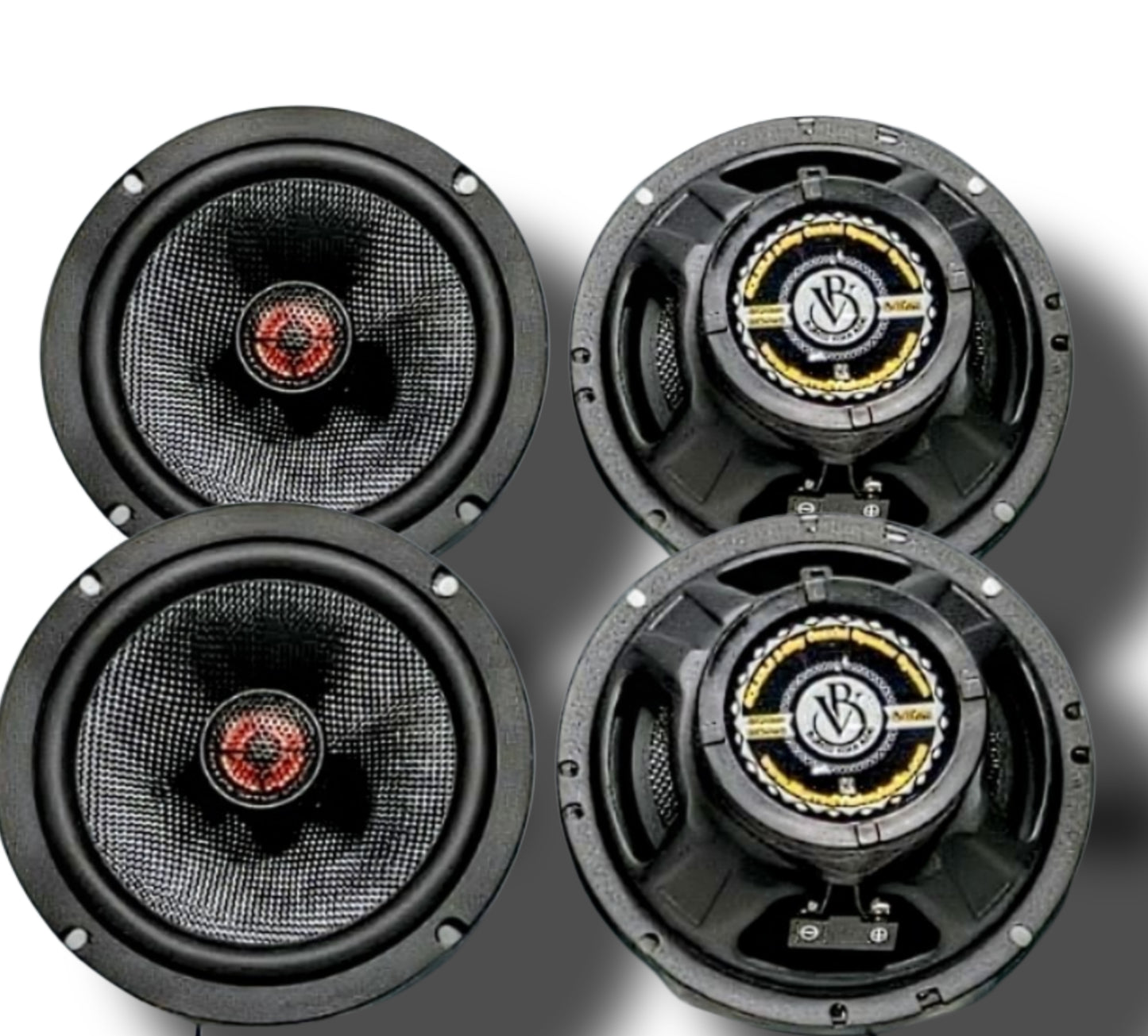 Blurred Vision Audio – 6.5" SQLX Coaxial Speakers (2 Pack Package Deal 4 Speakers)