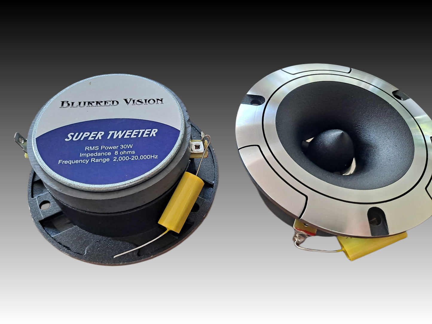 2*Blurred Vision Audio BV-PAST-4.8 Pro Audio Super Tweeters