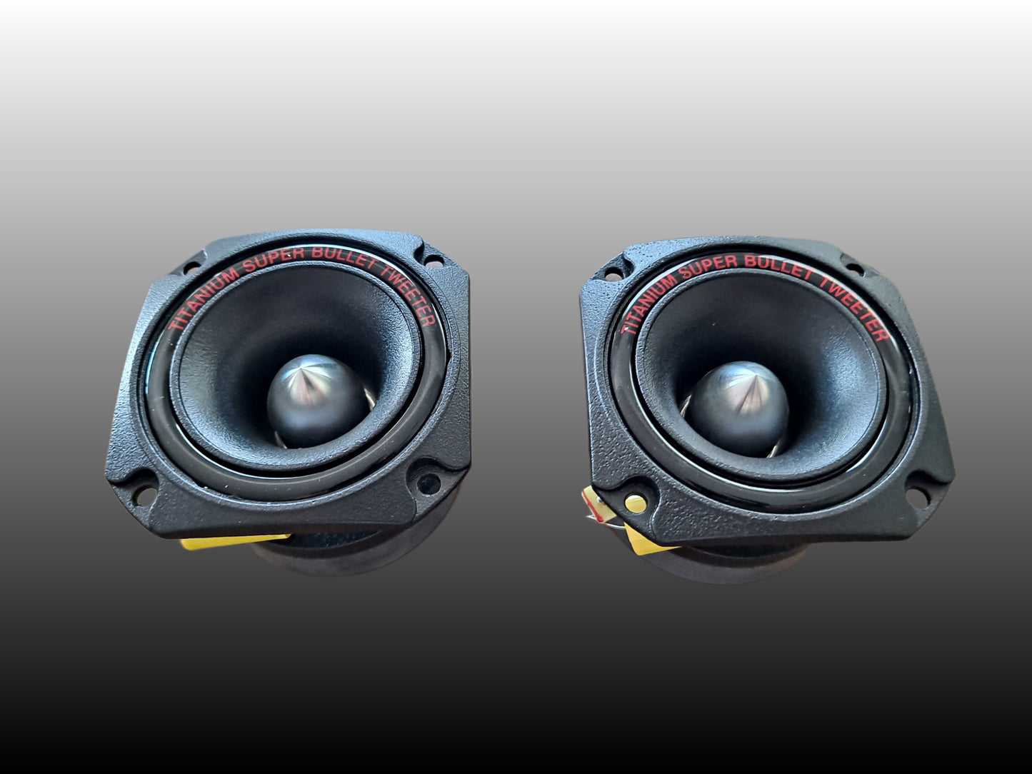 2*Blurred Vision Audio BV-AST3.8  3" DIAMETER 1" VOICE COIL ALUMINUM SUPER BULLET TWEETERS