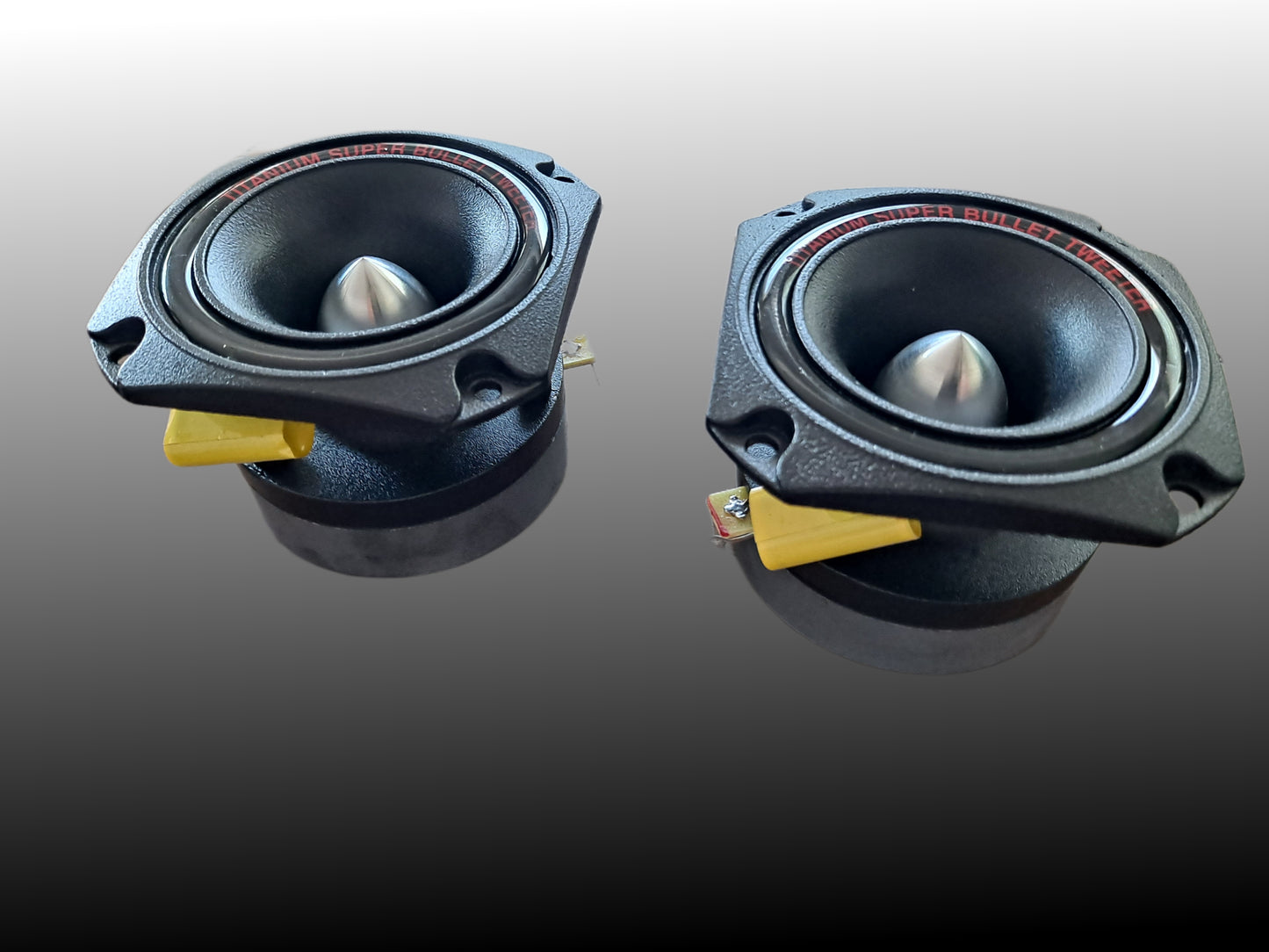 2*Blurred Vision Audio BV-AST3.8  3" DIAMETER 1" VOICE COIL ALUMINUM SUPER BULLET TWEETERS