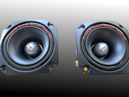 2*Blurred Vision Audio BV-AST3.8  3" DIAMETER 1" VOICE COIL ALUMINUM SUPER BULLET TWEETERS
