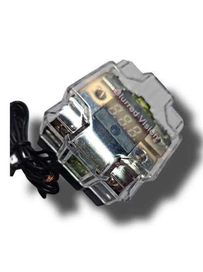 BLURRED VISION AUDIO BV-1.4-2.4 DISTRIBUTION BLOCK WlITH BUILT-IN VOLT METER