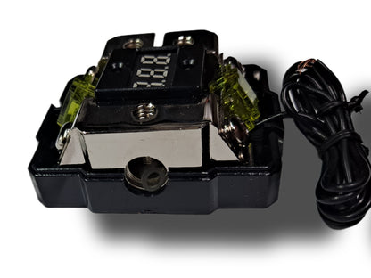 BLURRED VISION AUDIO BV-1.4-2.4 DISTRIBUTION BLOCK WlITH BUILT-IN VOLT METER