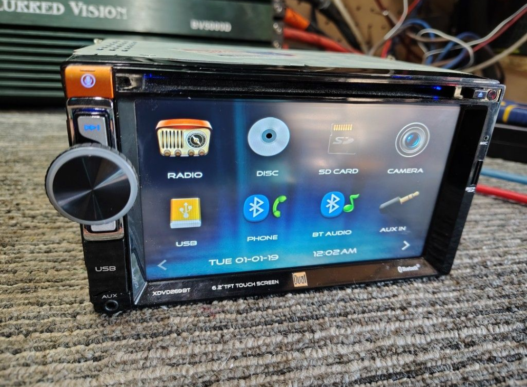 Dual 6.2″ AV DVD Receiver – XDVD269BT