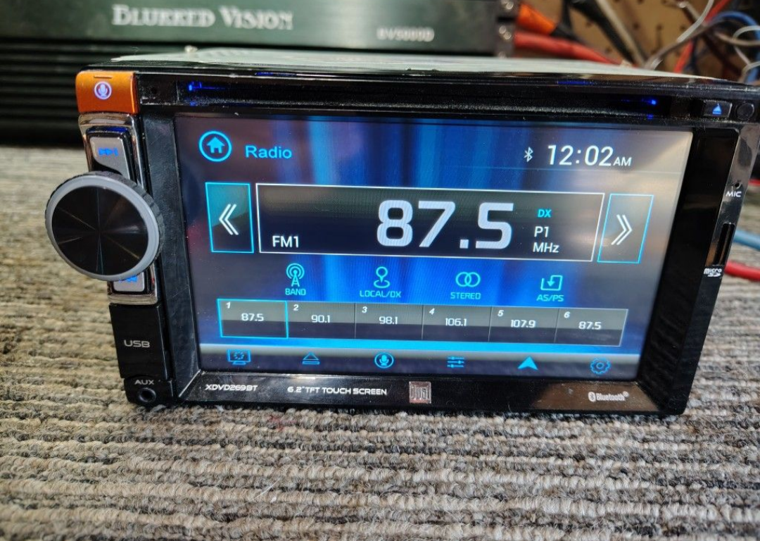 Dual 6.2″ AV DVD Receiver – XDVD269BT