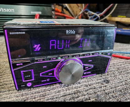 BOSS Audio Double Din 820BRGB Bluetooth USB AUXILIARY Tested ✅