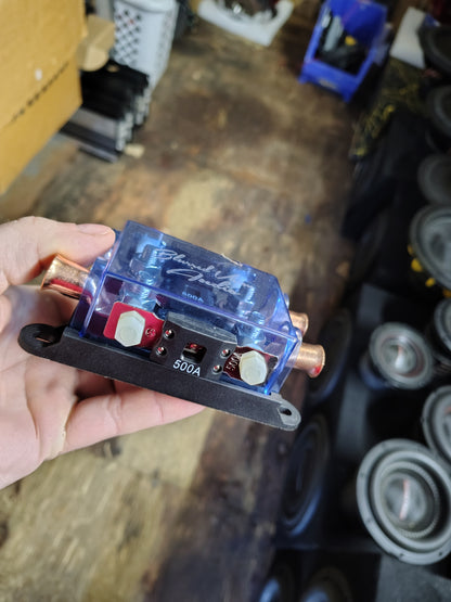 Blurred Vision Audio BV-2Mega Fuse Holder, Fuses & Lugs (Loaded)
