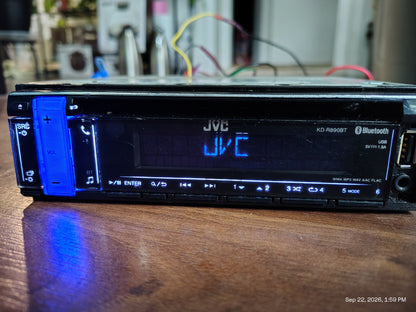 JVC KD-R890BT In-Dash 1-DIN CD/MP3 Stereo Receiver with Streaming DJ, Tested ✅