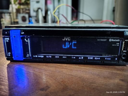 JVC KD-R890BT In-Dash 1-DIN CD/MP3 Stereo Receiver with Streaming DJ, Tested ✅