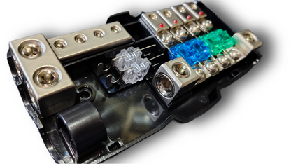 Blurred Vision Audio BV-PGDISTRO POWER & GROUND DISTRIBUTION BLOCK With 6 MINI ANL FUSES & HOLDER