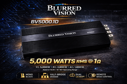 Blurred Vision Audio BV5000.1D Class D Monoblock Amplifier (5000Rms)