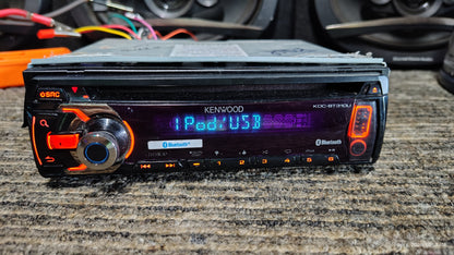 Kenwood KDC-BT310U 1 DIN CD Player Car Stereo Bluetooth AUX  Input Tested ✅