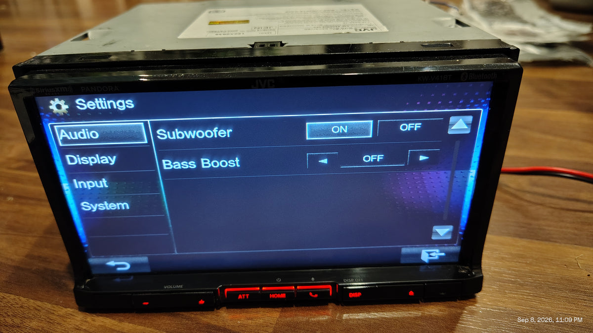 JVC KW-V41BT Bluetooth CD Receiver Double Din Tested ✅