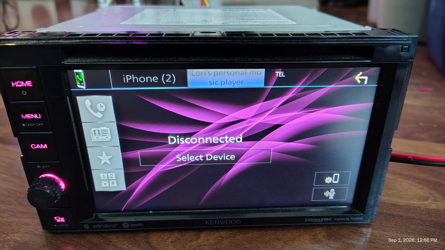Kenwood DDX5706S With Apple Car Play BLUETOOTH Tested ✅