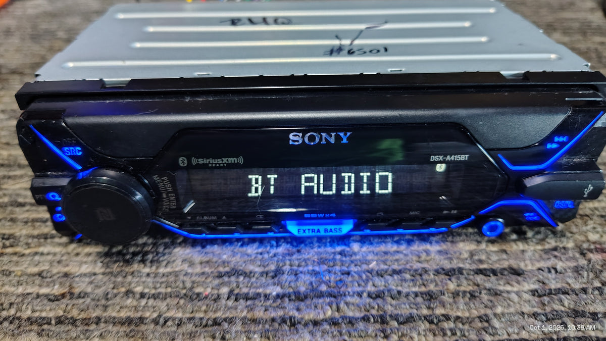 Sony DSX-A415BT 1 DIN Bluetooth USB  AUX SiriusXM Ready Tested ✅