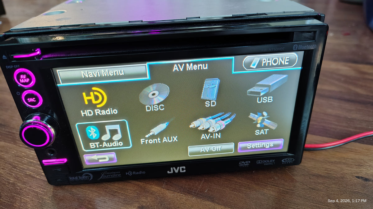 JVC KW-NT50HDT Navigation Receiver 6.8 Inch Tested ✅