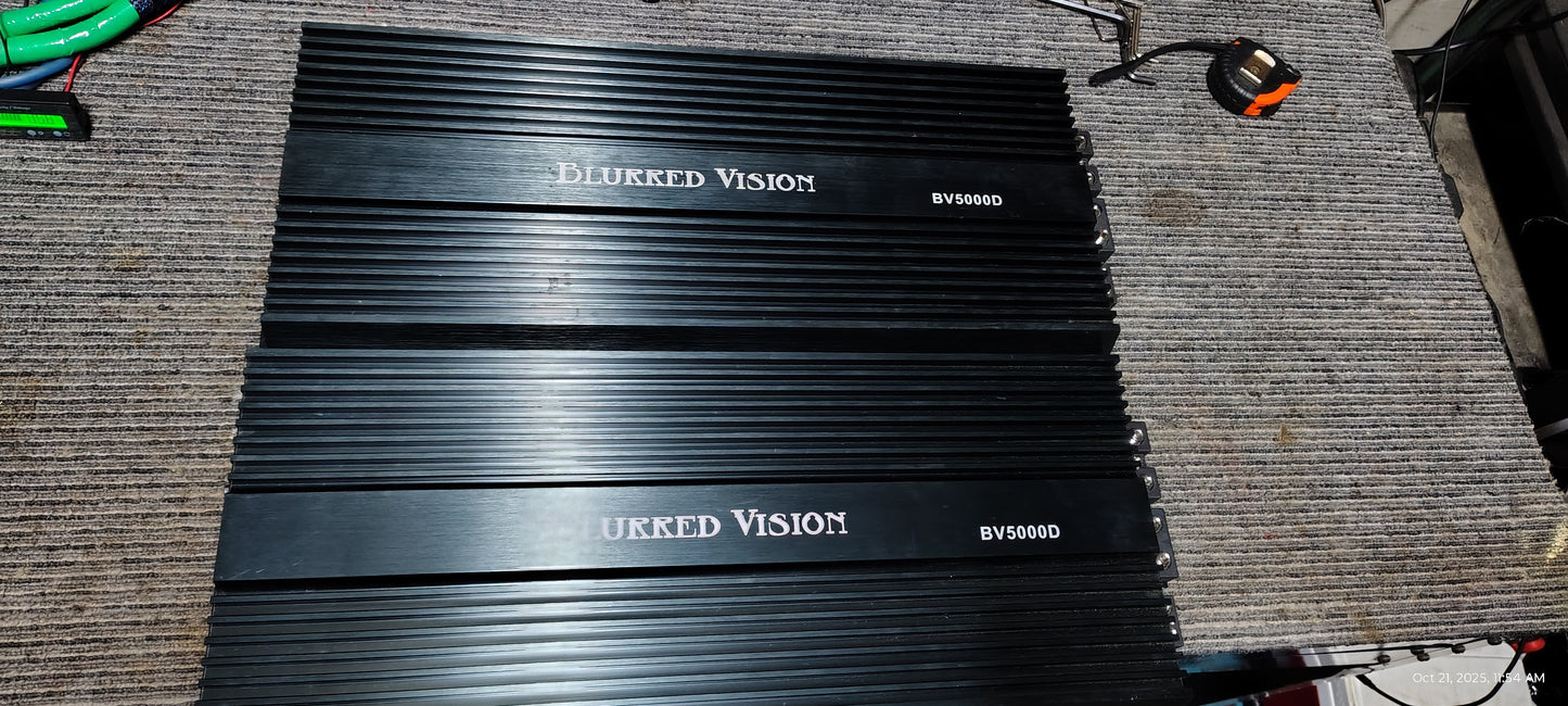 Blurred Vision Audio BV5000.1D Class D Monoblock Amplifier (5000Rms)(Used)