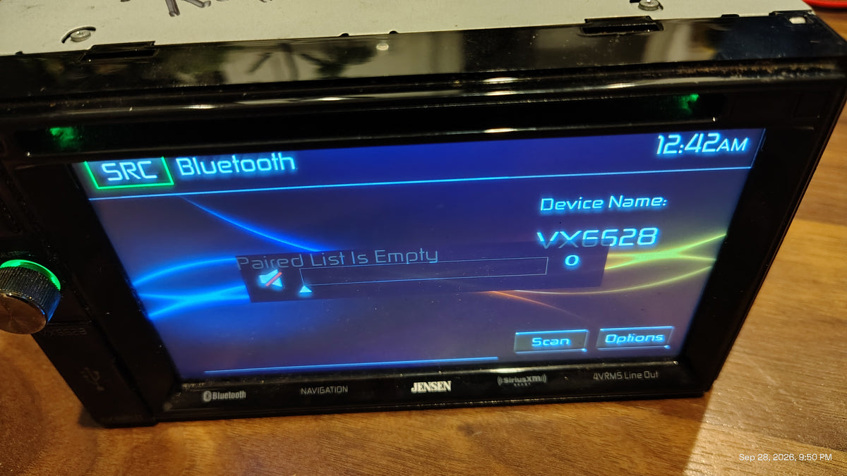 Jensen VX6628 Bluetooth Navigation Usb Aux Tested ✅