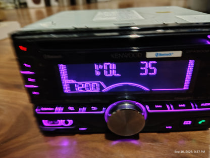 Kenwood DPX500BT 2 DIN In-Dash CD Player Receiver Bluetooth USB  AUX Tested ✅