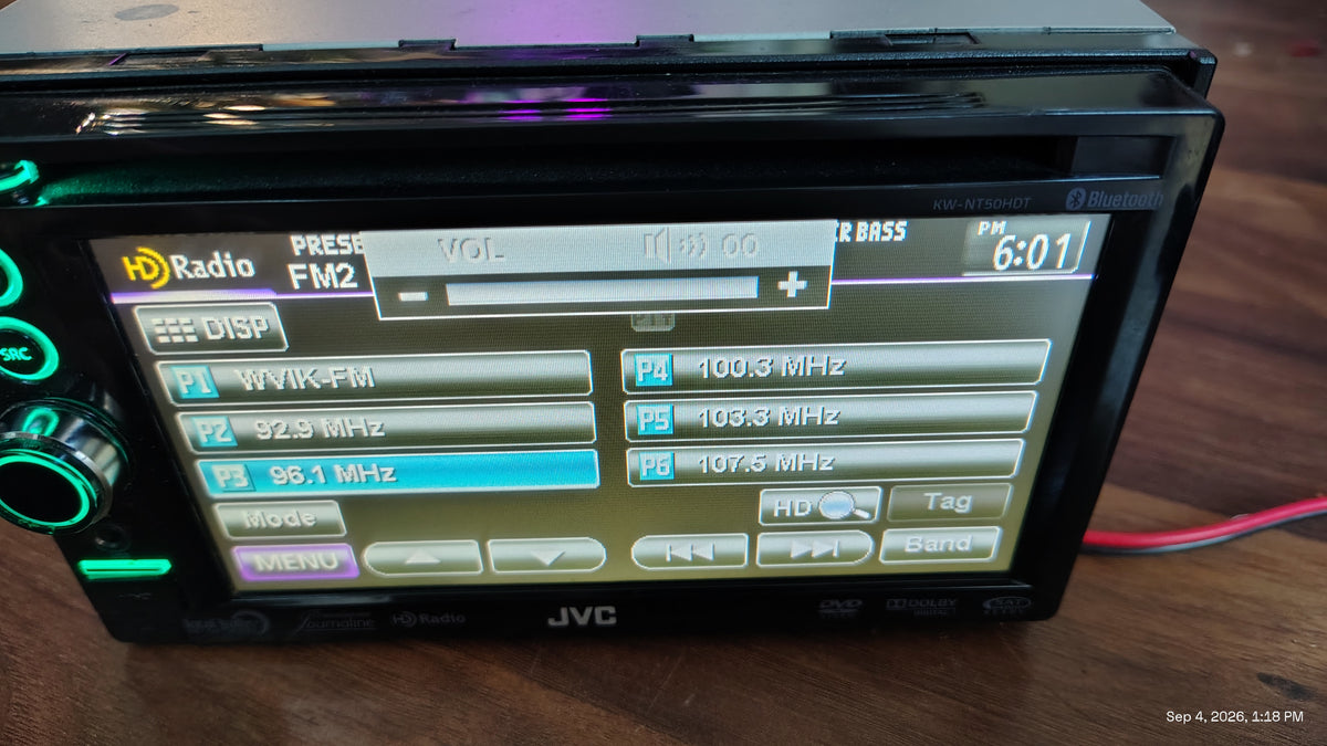 JVC KW-NT50HDT Navigation Receiver 6.8 Inch Tested ✅