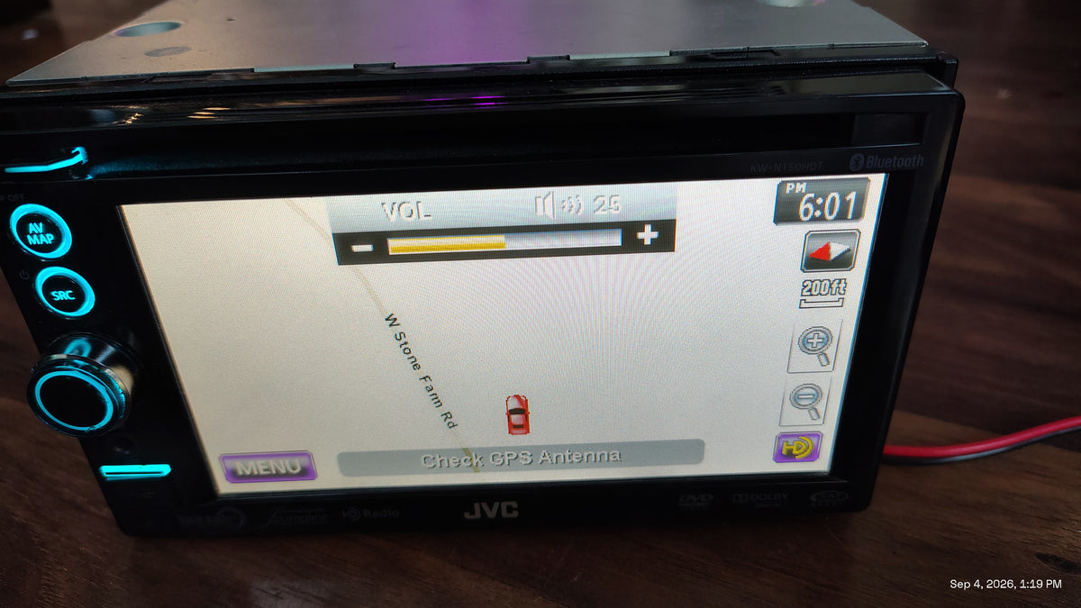 JVC KW-NT50HDT Navigation Receiver 6.8 Inch Tested ✅