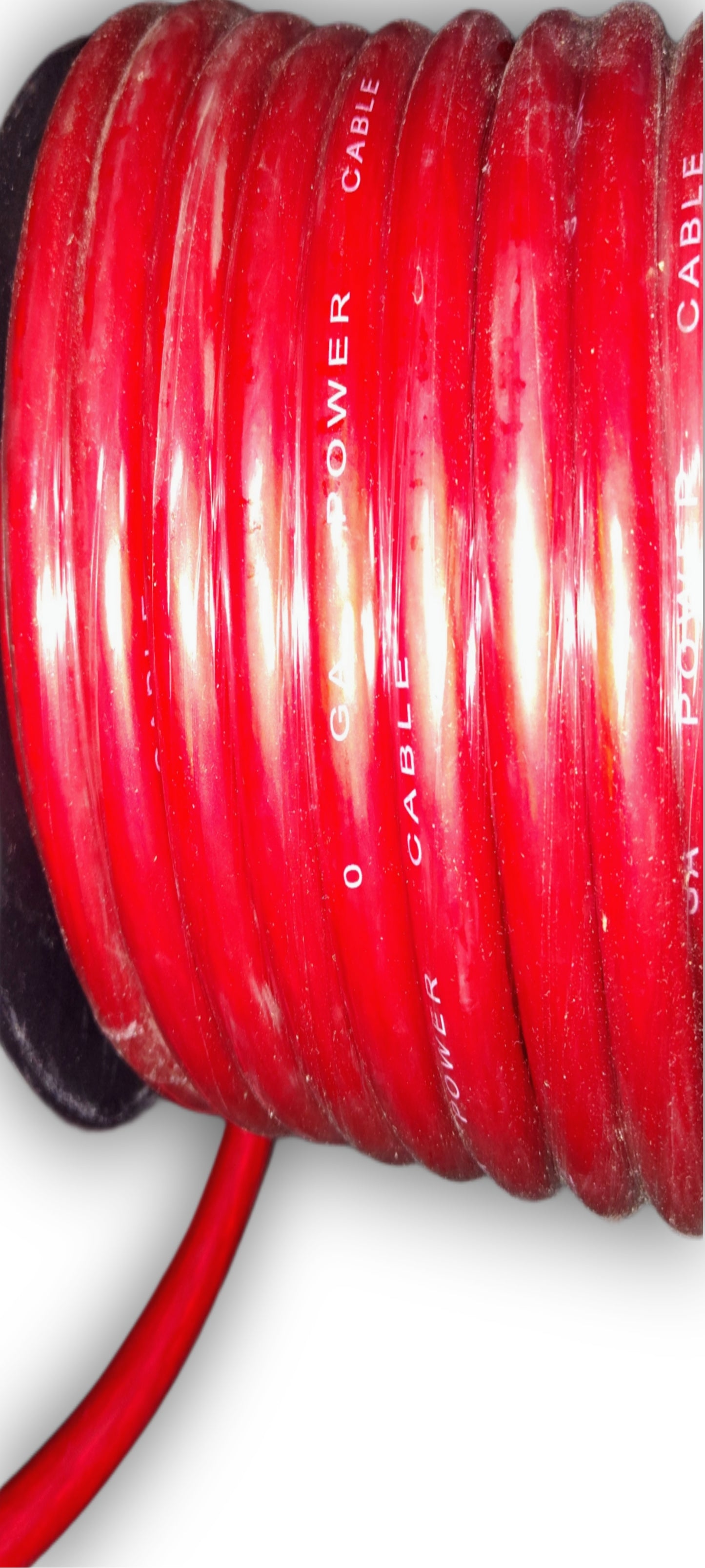 Blurred Vision Audio 0 Gauge 50 Feet Power/Ground Battery Wire Cables (RED)(Prototype)With 6 Copper Terminals