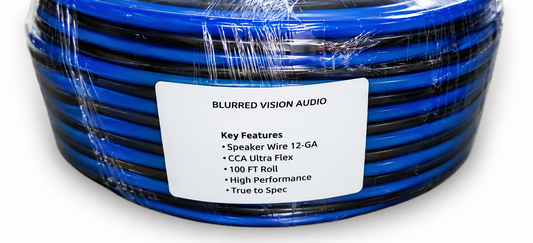 Blurred Vision Audio BV12GCCA Series Premium Speaker Wire 100'Ft (Blue/Black)