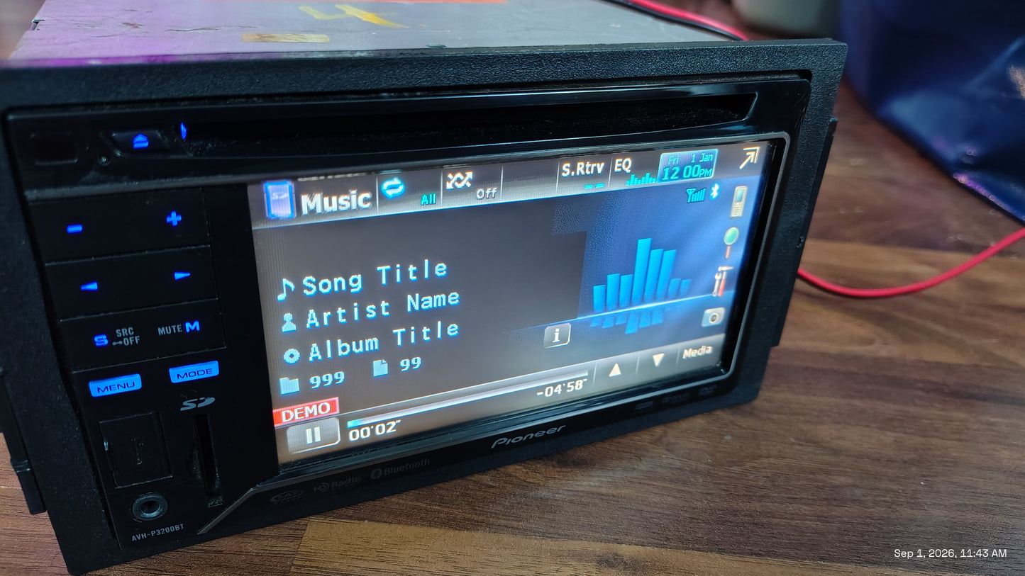 Pioneer AVH-P3200BT Receiver 2-DIN Tested ✅
