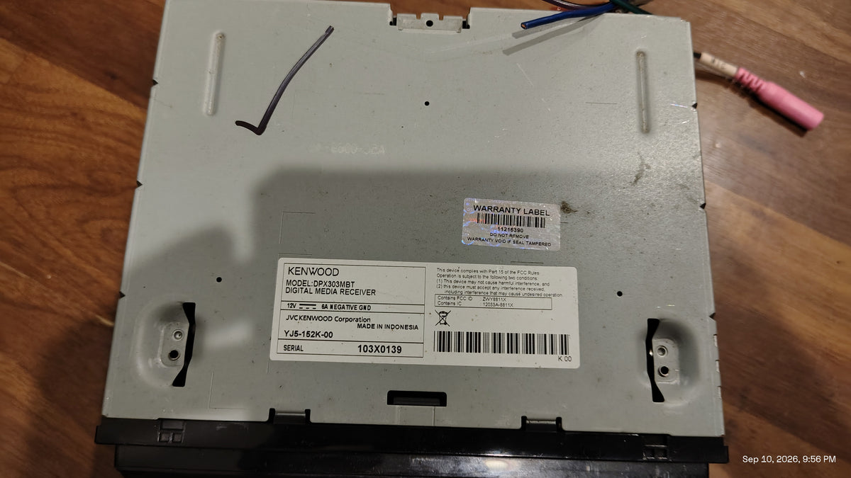 Kenwood DPX303MBT Bluetooth USB Aux Tested ✅