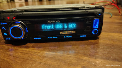 Kenwood KDC-MP445U 1-DIN Radio with Aux USB Tested ✅