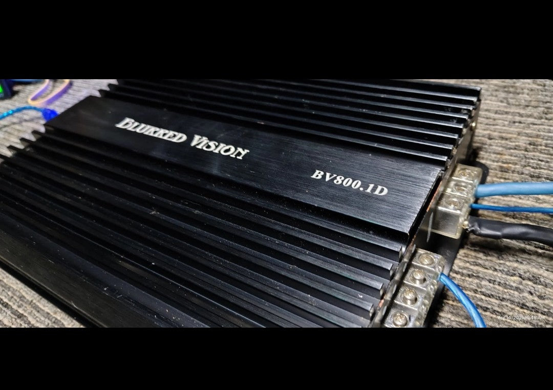 Blurred Vision Audio BV-800.1D Class D Monoblock Amplifier Tested ✅(Used On Test Bench)