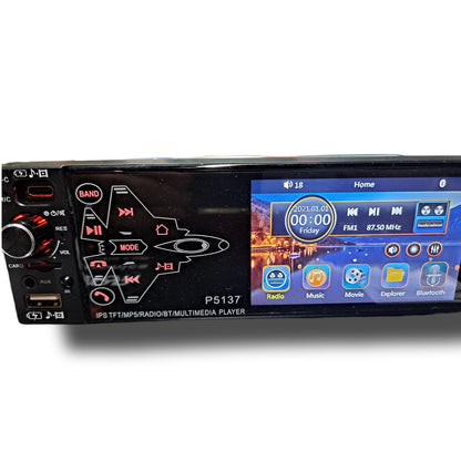 Blurred Vision Audio (1)BV-MP5-P5137BT Single Din Touchscreen With (4) BV SX-A620 6.5 Speakers Package