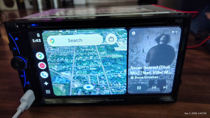 Power Acoustic CPAA-70D 7-Inch  Apple CarPlay Android Auto Tested ✅