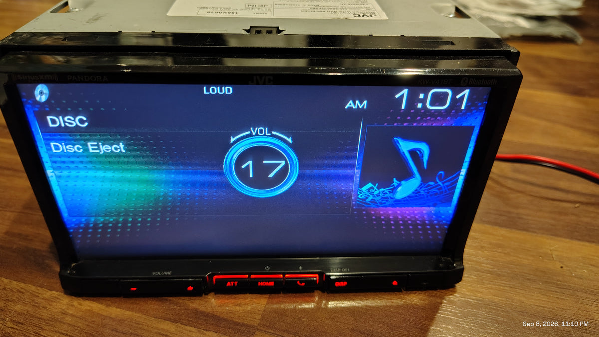JVC KW-V41BT Bluetooth CD Receiver Double Din Tested ✅