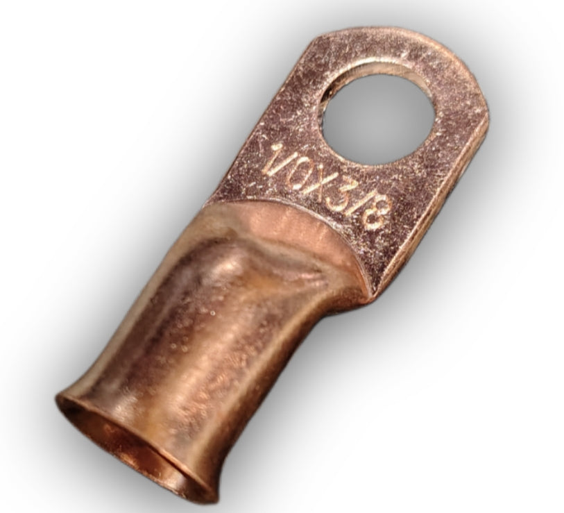 Blurred Vision Audio BVCT 1/0 GA Copper Ring Terminals – (10 Pack)
