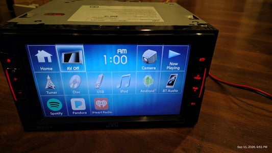 JVC KW-V240BT Stereo Radio Receiver with AM/FM, CD, DVD, USB, Bluetooth Tested ✅