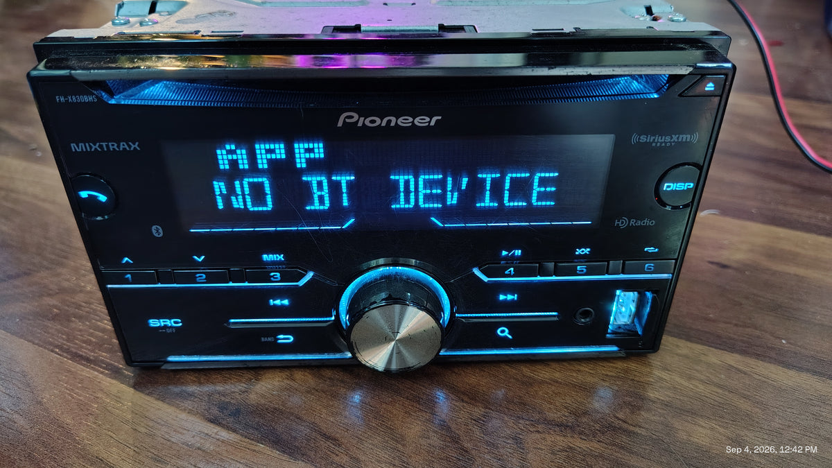 Pioneer FH-X830BHS Double Din CD Bluetooth USB HD Radio Stereo Tested ✅