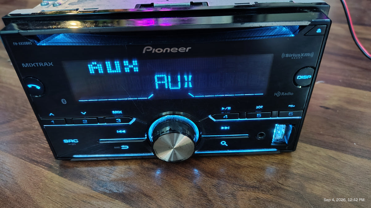 Pioneer FH-X830BHS Double Din CD Bluetooth USB HD Radio Stereo Tested ✅