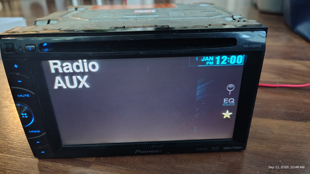 Pioneer AVH-X1500DVD Multimedia DVD Receiver 6.1" Double-DIN Tested ✅
