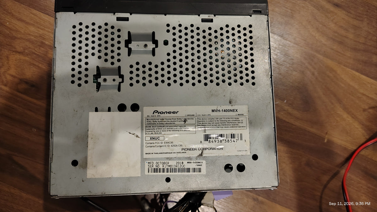 Pioneer MVH-1400NEX 2 DIN 6.2in Bluetooth AUX Tested ✅