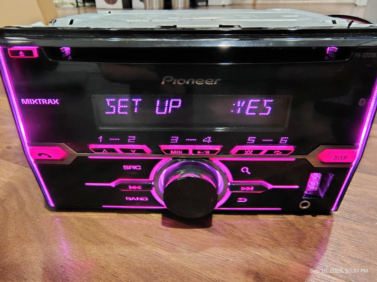 Pioneer FH-X720BT 2 DIN In-Dash CD Player Stereo Bluetooth USB AUX Tested ✅