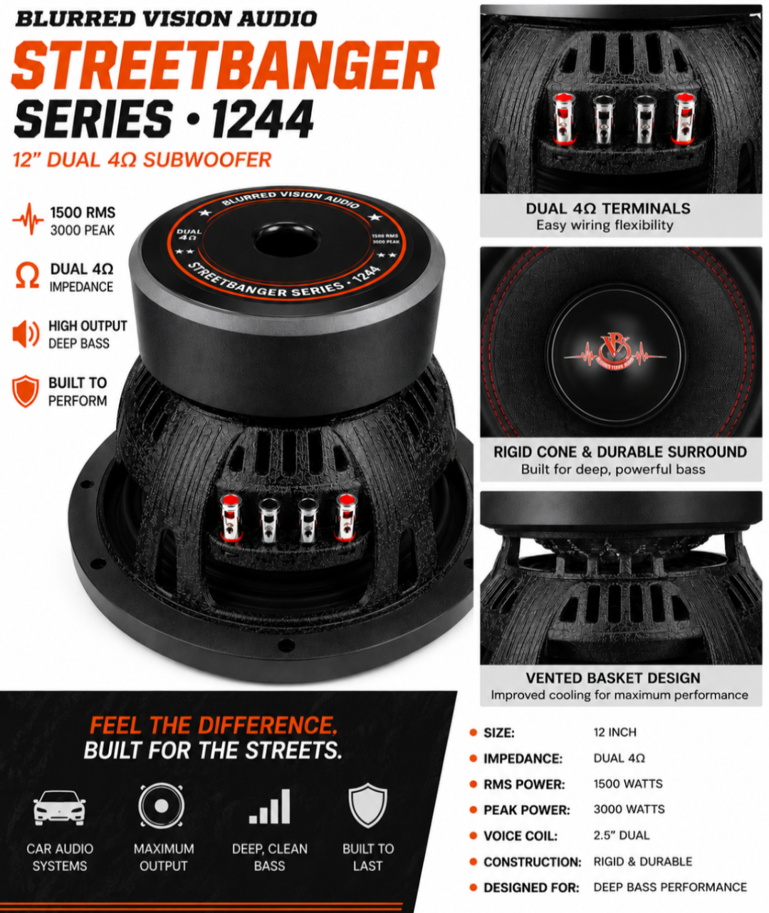 Blurred Vision Audio StreetBanger12.4 Series 12”