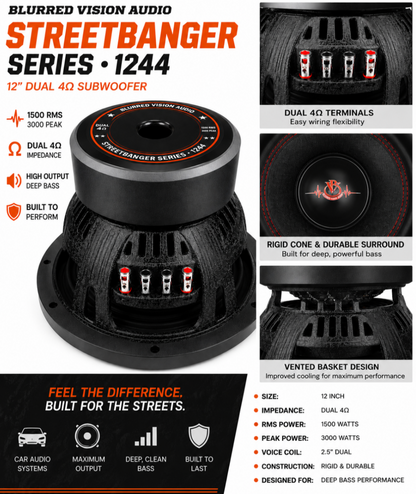 Blurred Vision Audio StreetBanger12.4 Series 12”