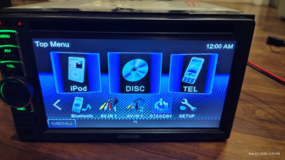 Kenwood DDX419BT Stereo Receiver 6.2" Touchscreen, Double DIN, Bluetooth, DVD/CD Tested ✅