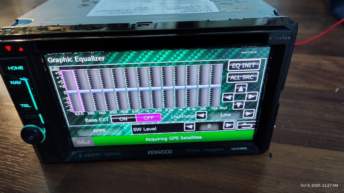 Kenwood Excelon DNX692 6.1in Touchscreen GPS HD Radio  Bluetooth Tested ✅