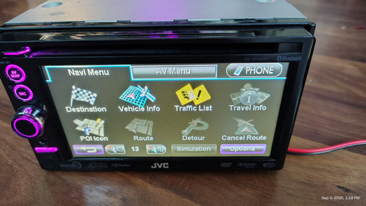 JVC KW-NT50HDT Navigation Receiver 6.8 Inch Tested ✅